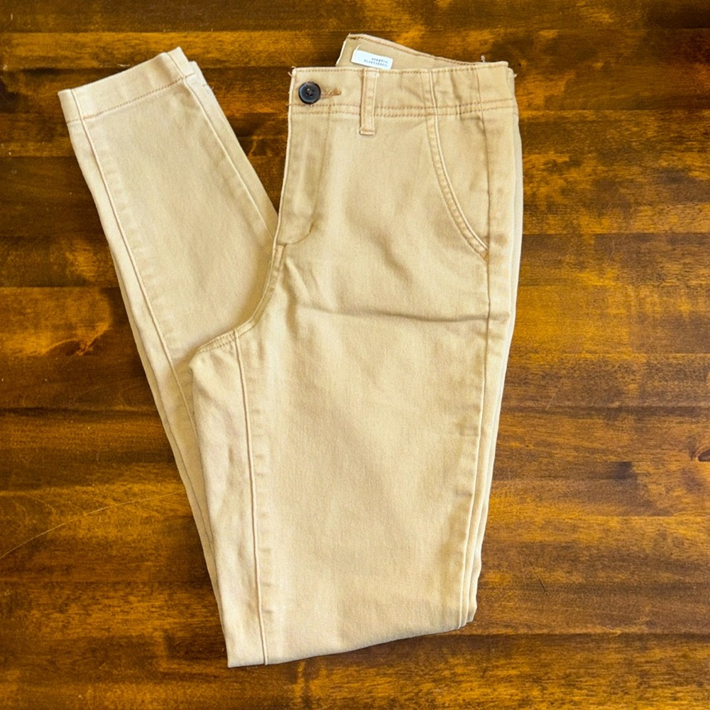 A New Day Tan Straight Leg Jeans Versatile Style 2